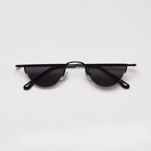 Load image into Gallery viewer, 49252 Small Frame Half Round Sunglasses Men Women Shades UV400 Vintage Glasses