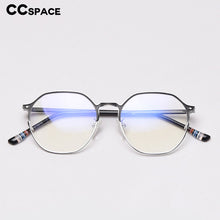 Load image into Gallery viewer, 49254 Polygon Acetate Legs Metal Glasses Frames Men Women Optical Computer Glasses