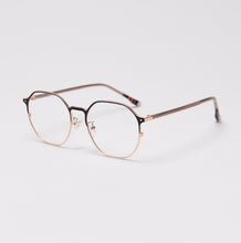 Load image into Gallery viewer, 49254 Polygon Acetate Legs Metal Glasses Frames Men Women Optical Computer Glasses