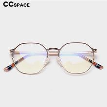 Load image into Gallery viewer, 49254 Polygon Acetate Legs Metal Glasses Frames Men Women Optical Computer Glasses