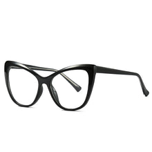 Load image into Gallery viewer, 49263 Oversized Cat Eye TR90 Glasses Frames Anti Blue Light Ultralight Men Women Optical Computer Glasses