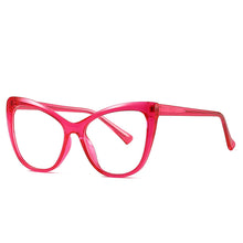 Load image into Gallery viewer, 49263 Oversized Cat Eye TR90 Glasses Frames Anti Blue Light Ultralight Men Women Optical Computer Glasses