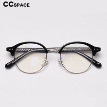Load image into Gallery viewer, 49270 Round Retro Acetate Legs Eyebrow Glasses Frames Men Women Optical Computer Glasses