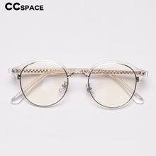 Load image into Gallery viewer, 49270 Round Retro Acetate Legs Eyebrow Glasses Frames Men Women Optical Computer Glasses