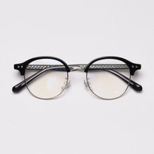 Load image into Gallery viewer, 49270 Round Retro Acetate Legs Eyebrow Glasses Frames Men Women Optical Computer Glasses