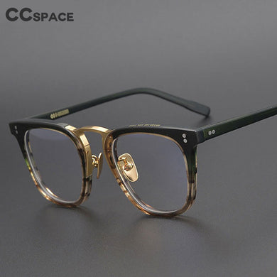 49309 Retro Acetate Glasses Frames Pure Titanium Beam Art Men Women Optical  Computer Glasses