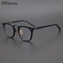 Carica l&#39;immagine nel visualizzatore di Gallery, 49309 Montature per occhiali retrò in acetato Puro titanio Beam Art Uomo Donna Occhiali per computer ottici