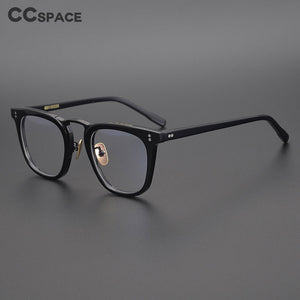 49309 Montature per occhiali retrò in acetato Puro titanio Beam Art Uomo Donna Occhiali per computer ottici