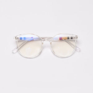 49311 Plastic Titanium Glasses Frames Acetate Legs Stripes Men Women Optical  Computer Glasses
