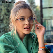 Load image into Gallery viewer, 49324 Plastic Titanium Glasses Frames Polygon Anti Blue Men Women Optical Computer Glasses