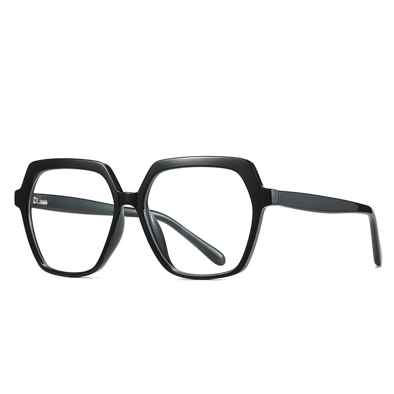 49324 Plastic Titanium Glasses Frames Polygon Anti Blue Men Women Optical Computer Glasses