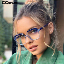 Load image into Gallery viewer, 49324 TR90 Anti Blue Glasses Frames Polygon Men Women Optical  Computer Glasses