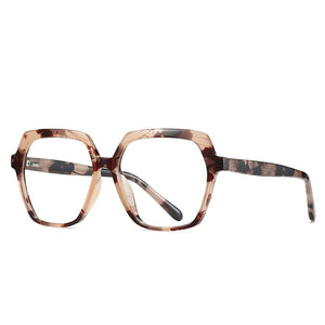 49324 TR90 Anti Blue Glasses Frames Polygon Men Women Optical  Computer Glasses