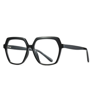 49324 TR90 Anti Blue Glasses Frames Polygon Men Women Optical  Computer Glasses