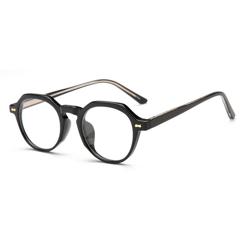 49334 Retro Rice Nail Round Glasses Frames Men Women Optical Computer Glasses