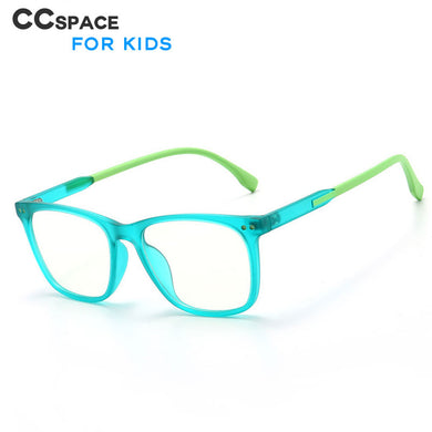 49350 TR90 Kids Frames Square Anti Blue Optical Computer Glasses