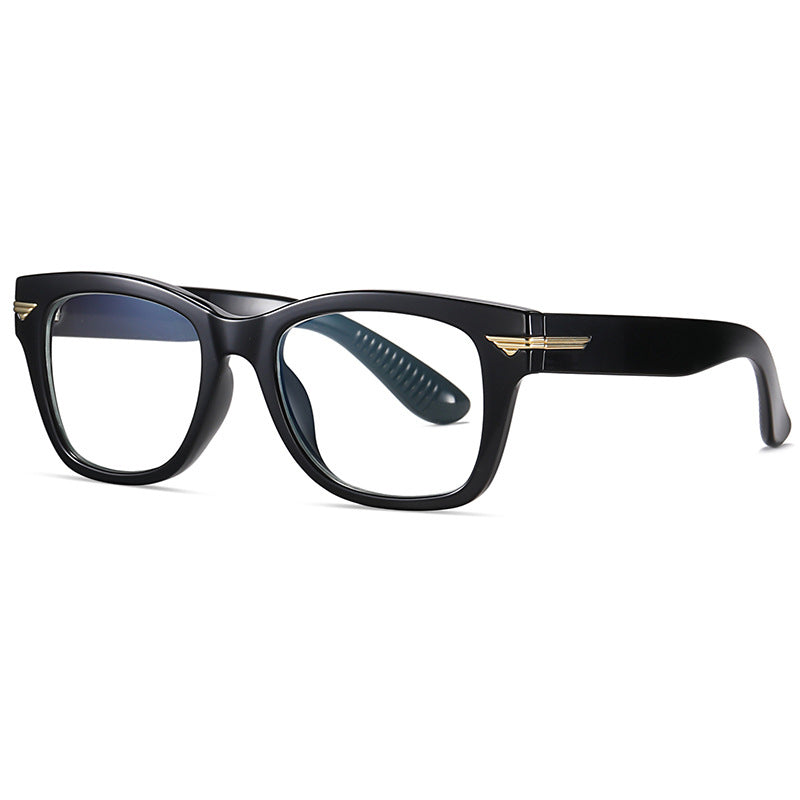 49388  TR90 Square Retro Anti Blue Glasses Frames Men Optical Computer Glasses