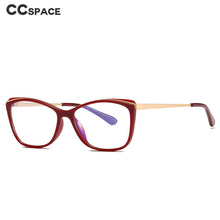 Load image into Gallery viewer, 49399 Cat Eye Anti Blue Plastic Titanium Glasses Frames Ultralight Women Optical Computer Glasses