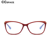 Load image into Gallery viewer, 49399 Cat Eye Anti Blue Plastic Titanium Glasses Frames Ultralight Women Optical Computer Glasses