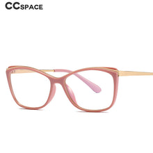Load image into Gallery viewer, 49399 Cat Eye Anti Blue Plastic Titanium Glasses Frames Ultralight Women Optical Computer Glasses