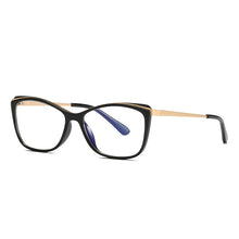 Load image into Gallery viewer, 49399 Cat Eye Anti Blue Plastic Titanium Glasses Frames Ultralight Women Optical Computer Glasses