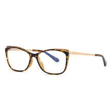 Load image into Gallery viewer, 49399 Cat Eye Anti Blue Plastic Titanium Glasses Frames Ultralight Women Optical Computer Glasses