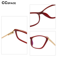 Load image into Gallery viewer, 49399 Cat Eye Anti Blue Plastic Titanium Glasses Frames Ultralight Women Optical Computer Glasses
