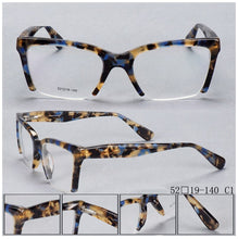 Load image into Gallery viewer, 49409 Half Frame Anti Blue Acetate Glasses Frames Upscale Women Men Optical Computer Glasses