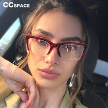 Load image into Gallery viewer, 49409 Retro Half Frame Acetate Optical Glasses Frames Anti Blue Light Women Computer Eyeglasses
