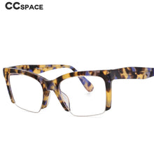 Load image into Gallery viewer, 49409 Retro Half Frame Acetate Optical Glasses Frames Anti Blue Light Women Computer Eyeglasses