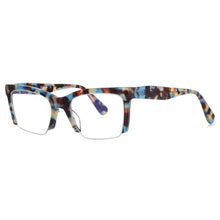 Load image into Gallery viewer, 49409 Retro Half Frame Acetate Optical Glasses Frames Anti Blue Light Women Computer Eyeglasses