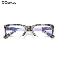 Load image into Gallery viewer, 49409 Retro Half Frame Acetate Optical Glasses Frames Anti Blue Light Women Computer Eyeglasses