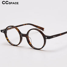 Load image into Gallery viewer, 49424 Acetate Plate Glasses Frames Retro Round Men Women Optical Computer Glasses