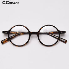 Load image into Gallery viewer, 49424 Acetate Plate Glasses Frames Retro Round Men Women Optical Computer Glasses