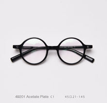 Load image into Gallery viewer, 49424 Acetate Plate Glasses Frames Retro Round Men Women Optical Computer Glasses