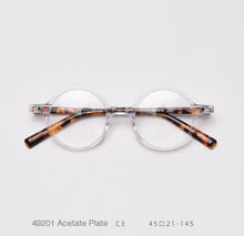 Load image into Gallery viewer, 49424 Acetate Plate Glasses Frames Retro Round Men Women Optical Computer Glasses