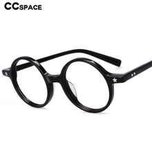 Load image into Gallery viewer, 49424 Retro Round Acetate Leopard Glasses Frames Optical Men Women Eyeglasses