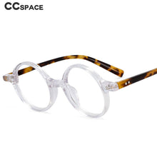 Load image into Gallery viewer, 49424 Retro Round Acetate Leopard Glasses Frames Optical Men Women Eyeglasses
