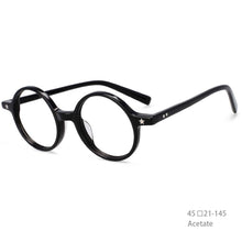 Load image into Gallery viewer, 49424 Retro Round Acetate Leopard Glasses Frames Optical Men Women Eyeglasses
