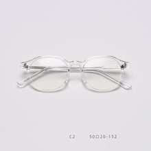 Load image into Gallery viewer, 49427 Plastic Titanium Glasses Retro Anti Blue Frames Rice Nail Optical Computer Glasses