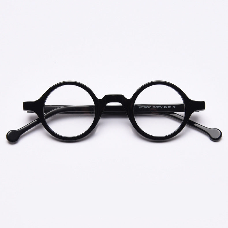 49437 Retro Punk Acetate Optical Frames Round Small Frame Men Women Computer Glasses