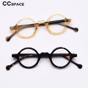 49437 Retro Punk Acetate Optical Frames Round Small Frame Men Women Computer Glasses