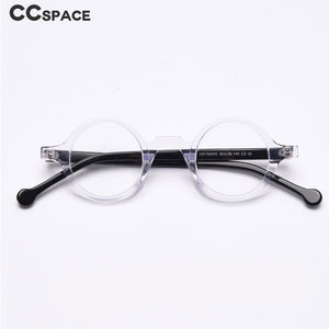 49437 Retro Punk Acetate Optical Frames Round Small Frame Men Women Computer Glasses