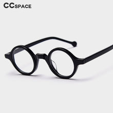 Carica l&#39;immagine nel visualizzatore di Gallery, 49437 Retro Punk Acetate Optical Frames Round Small Frame Men Women Computer Glasses
