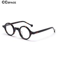 Carica l&#39;immagine nel visualizzatore di Gallery, 49437 Retro Punk Acetate Optical Frames Round Small Frame Men Women Computer Glasses