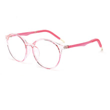 Load image into Gallery viewer, 49509 Kids Anti Blue Glasses Frames Silicone Soft Ultralight Round Optical Computer Glasses