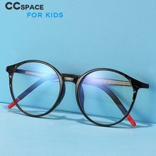 Load image into Gallery viewer, 49509 Kids Anti Blue Glasses Frames Silicone Soft Ultralight Round Optical Computer Glasses