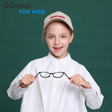 Load image into Gallery viewer, 49509 Kids Anti Blue Glasses Frames Silicone Soft Ultralight Round Optical Computer Glasses