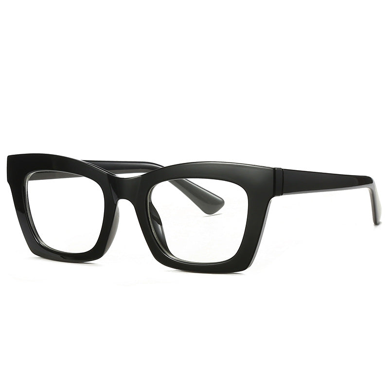 49524 TR90 Cat Eye Anti Blue Glasses Frames Retro Men Women Optical Computer Glasses