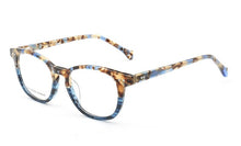 Carica l&#39;immagine nel visualizzatore di Gallery, 49526 Occhiali da vista per computer ottici da donna con montatura per occhiali in acetato anti blu floreale